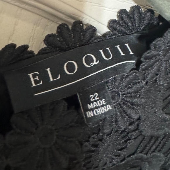 Eloquii Black long-sleeve jumpsuit - Picture 2 of 2